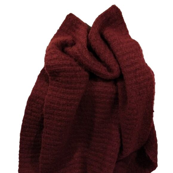 Wrap Scarf 80" x 19" Shoulder Wrap Maroon Red Lightweight NWT SUPER SOFT & COZY - Picture 4 of 5